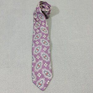 Polo Ralph Lauren Silk Tie Men's 3x57 Purple Patterned